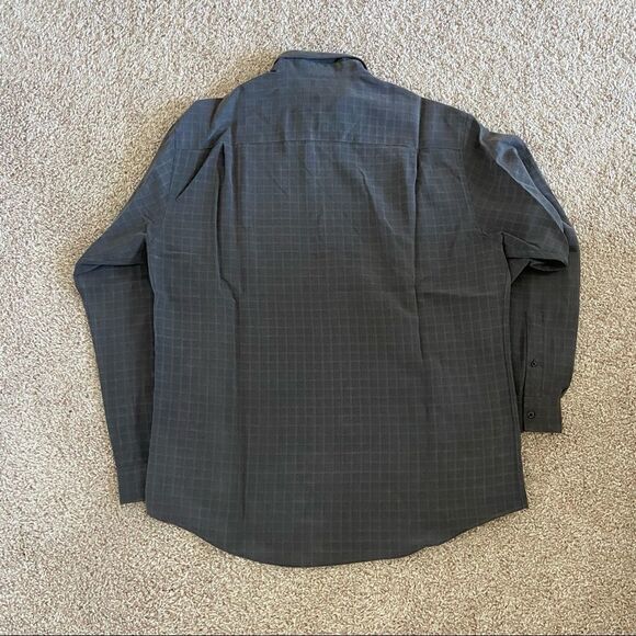 Alfani Dark Gray Button Up Top - Picture 5 of 5